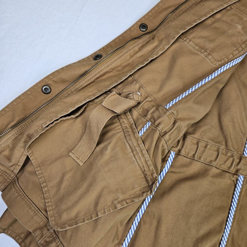 Talbots Safari Jacket Womans XS Camel Brown Twill Cotton Stretch Utility Outdoor - Picture 13 of 16